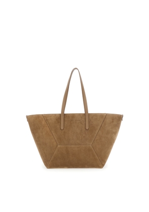 Brunello Cucinelli Tote Bag Duo Bag Medium With Beige Leather Handles For