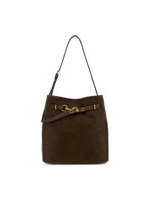 Miu Miu Brown Nappa Leather Aventure Bucket Bag