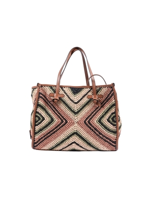 Gianni Chiarini Leather And Fabric Bag