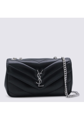 Saint Laurent Black Leather Loulou Small Top Handle Bag