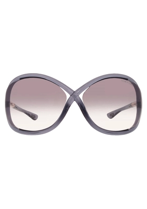Tom Ford Whitney Smoke Gradient Oversized Ladies Sunglasses FT0009 0B5 64