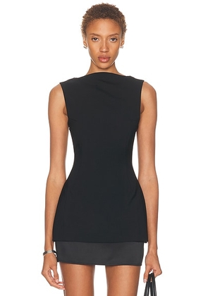 EAVES Judith Top in Black - Black. Size L (also in M, S, XS, XXS).