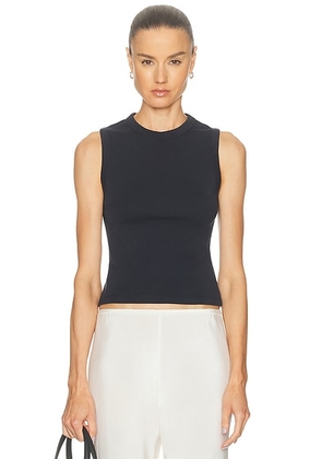 EAVES Bonnie Muscle Tank in Black - Black. Size L (also in M, S, XL, XS, XXS).