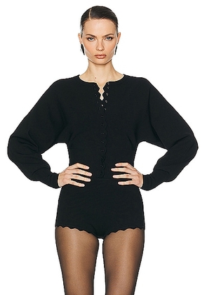 Helsa Elvira Cardigan in Black - Black. Size XS (also in ).