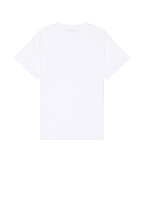 JOHN ELLIOTT Cropped Campus Pocket Tee in White - White. Size S (also in ).