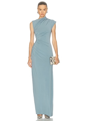 EAVES Auda Gown in Slate Blue - Slate. Size L (also in M, S, XL, XS, XXS).