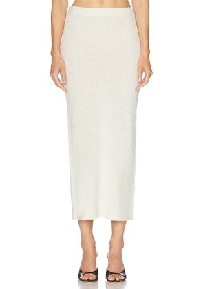 Gabriela Hearst Terranova Skirt in Off White - Cream. Size L (also in M, S, XS).