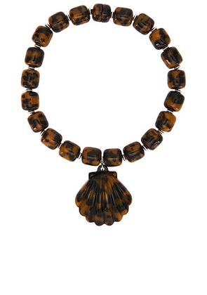 Julietta Asty Necklace in Brown - Cognac. Size all.