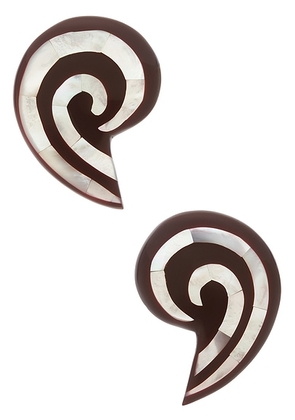 Julietta Spira Earrings in Brown - Brown. Size all.