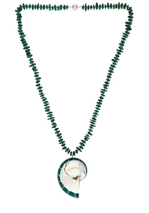 Julietta Tortugas Necklace in Green - Green. Size all.