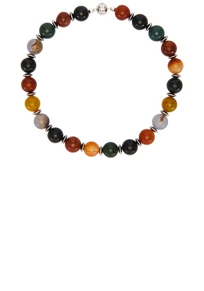 Julietta Mavis Necklace in Multi - Orange,Green. Size all.