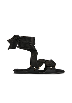 KHAITE Boden Tie Flat in Black - Black. Size 36 (also in 36.5, 38, 38.5, 39, 39.5, 41).