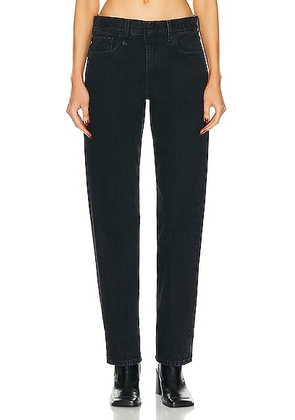 R13 Romeo Cuffed Slim Leg in Onyx Black - Black. Size 31 (also in ).