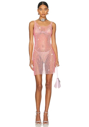 Santa Brands Sydney Mini Dress in Pink Raspberry - Pink. Size all.