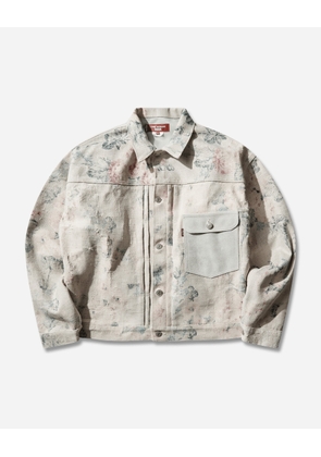 Men s Levi’s Roses Type 1 Jacket Off White