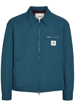 Vowels Logo-appliquéd Cotton-blend Jacket - Blue - 1 (S)