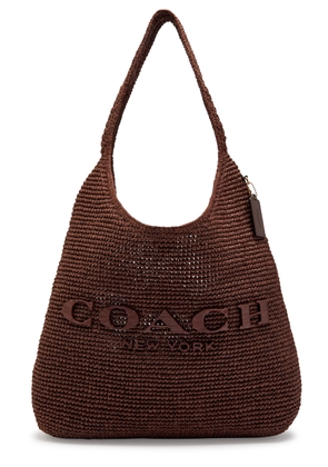 Coach Brooklyn 28 Raffia Shoulder bag - Brown - One Size