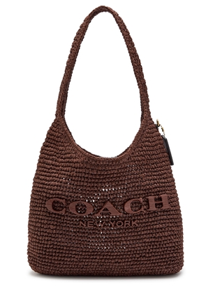 Coach Brooklyn 28 Raffia Shoulder bag - Brown - One Size