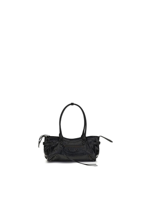 Balenciaga Black Calf Leather Bos Taurus Shoulder Bag