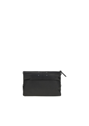 Maison Margiela Black Calf Leather Bos Taurus Shoulder Bag