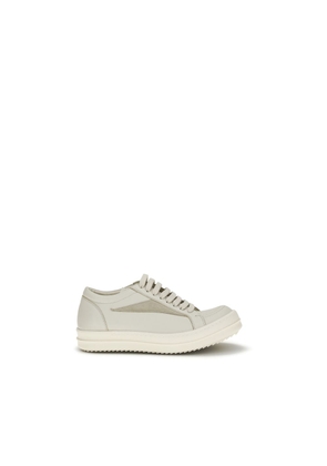 Rick Owens Beige Calf Leather Bos Taurus Low Top Sneakers - EU36/US6