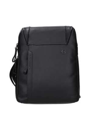 Piquadro Black Leather Crossbody Bag