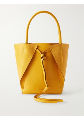 Gabriela Hearst - Marija Small Suede And Leather Tote - Yellow - One size