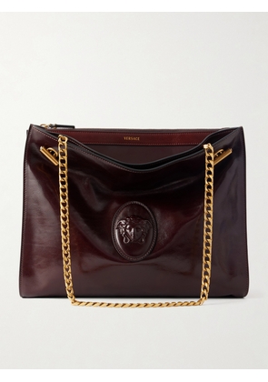 Versace - Cabin Leather Shoulder Bag - Brown - One size