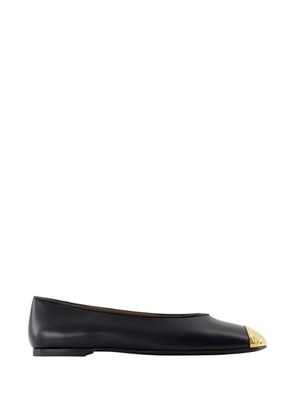 Giuseppe Zanotti Amanda round-toe ballet flats - Black