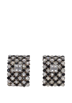 BOZART rectangular clip-on earrings - Silver