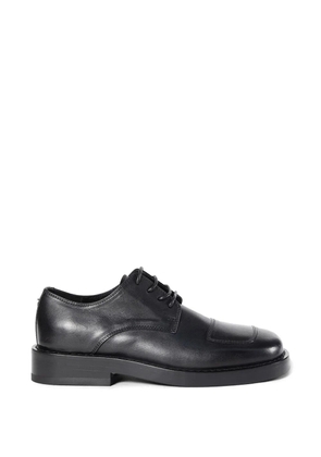 Ann Demeulemeester Alert leather lace-up Derby shoes - Black