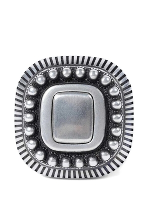 Ann Demeulemeester Char wide ring - Silver