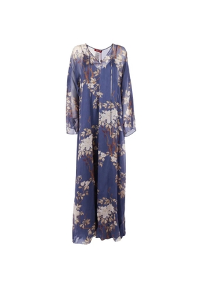 Max Mara floral print dress - Blue