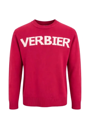 JURTA lettering crew-neck sweater - Red