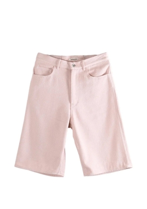 Auralee silk denim shorts - Pink