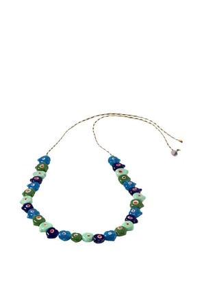 Sorbet Island mixed bead heart bracelet - Green