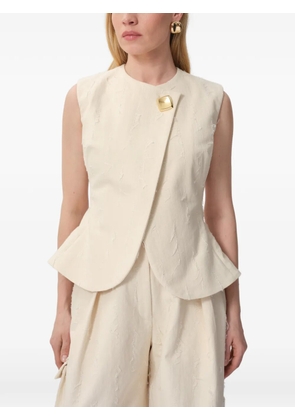 CONCEPTO Stone sleeveless vest - Neutrals