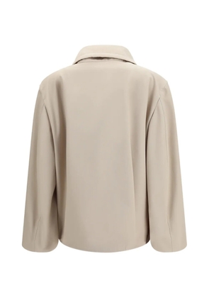Lardini zipped collared jacket - Neutrals