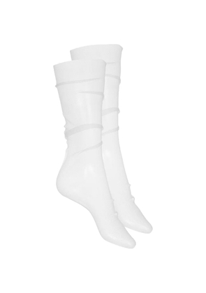 Maison Close tulle socks - White