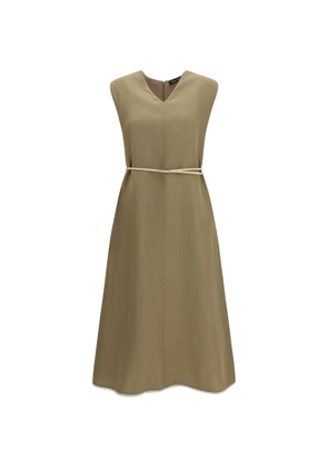 Fabiana Filippi V-neck belted midi dress - Green