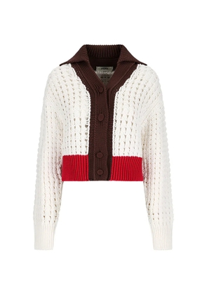 FENDI Chunky cotton cardigan - White