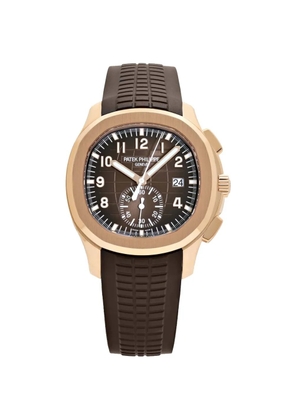 Patek Philippe Pre-Owned 2025 unworn Aquanaut 5968R-001 42mm watch - Brown