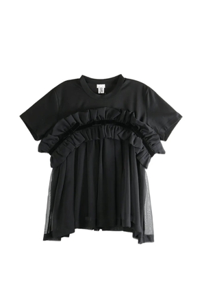 Comme Des Garçons ruffled T-shirt - Black