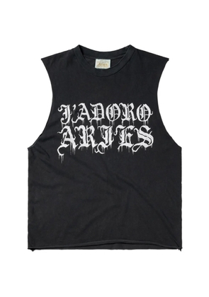 Aries Gothic J'adoro graphic-print sleeveless vest - Black