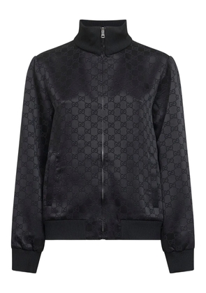 Gucci monogram-jacquard bomber jacket - Black