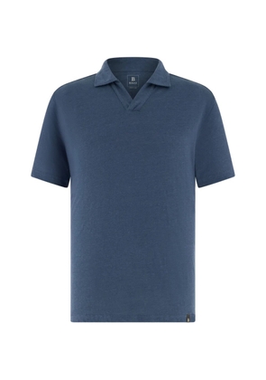 Boggi Milano polo-collar T-shirt - Blue