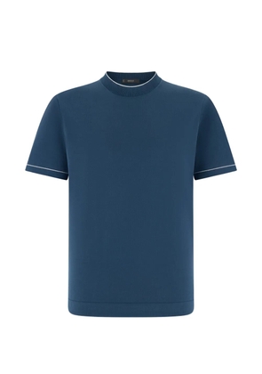 Boggi Milano contrasting-detail T-shirt - Blue