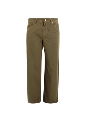 Max Mara patch-pocket straight trousers - Green