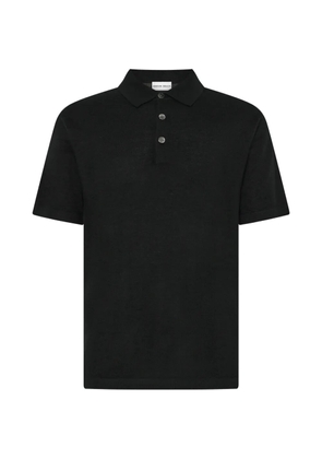 Emerson Renaldi button short-sleeve polo shirt - Black