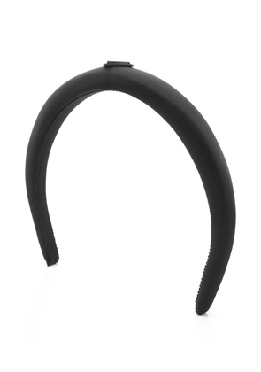 Prada Pre-Owned 10s logo-plate headband - Black